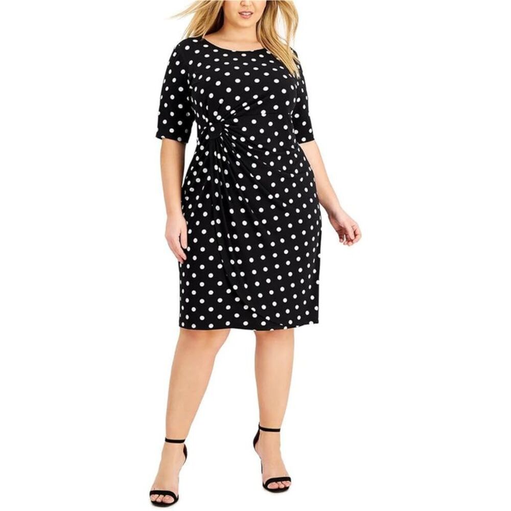 Connected Apparel Womens Petite Printed Sheath Dress, NWT